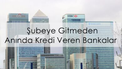 Şubeye Gitmeden Anında Kredi Veren Bankalar