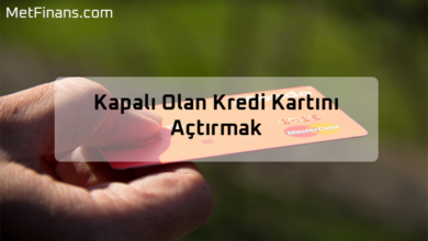 kredi kartini actirmak