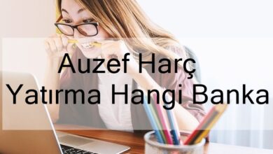 Auzef Harç Yatırma Hangi Banka?