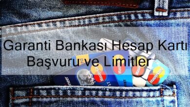 Garanti Bankası Hesap Kartı Başvuru ve Limitler