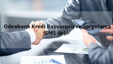 Odeabank Kredi Başvurusu ve Sorgulama (SMS ile)