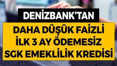 Denizbank’tan SGK Emeklilik Kredisi